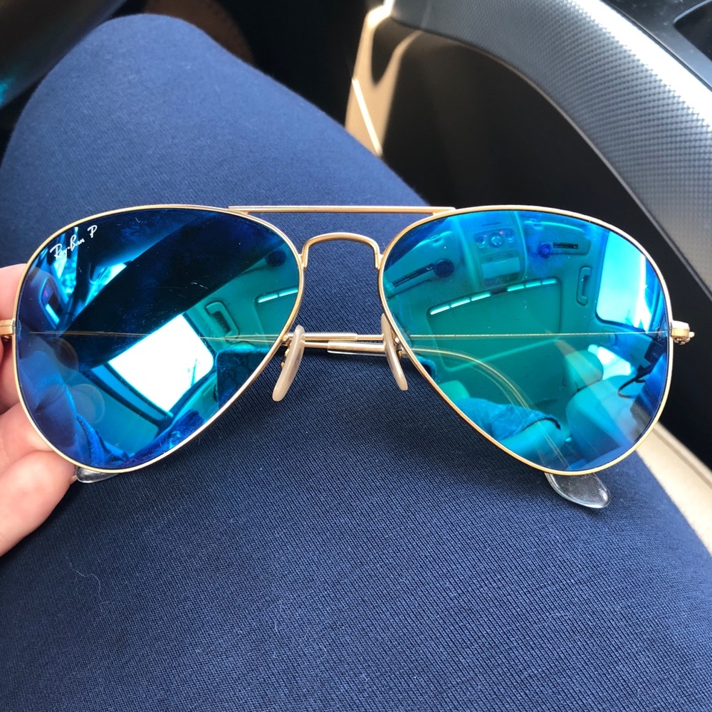 Blue Polarized RayBan aviators